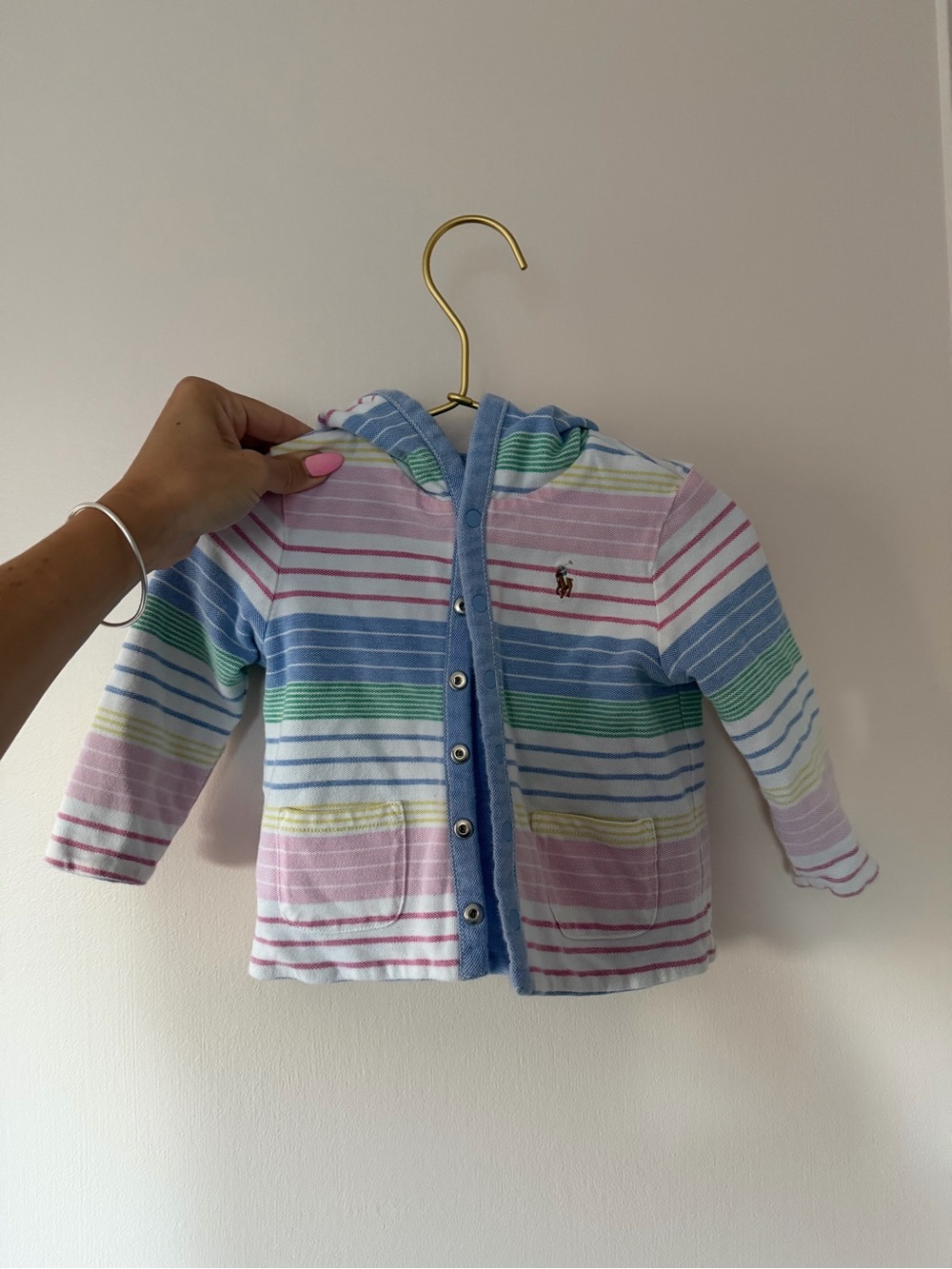 ralph lauren baby toddler reversible jacket multicolored pastel